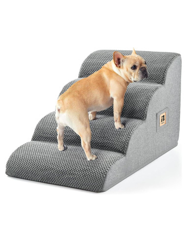 Escalera para Perros IFNOW 4 Pasos 40 cm Antideslizante Gris