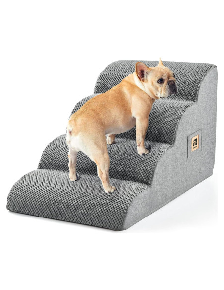 Escalera para Perros IFNOW 4 Pasos 40 cm Antideslizante Gris