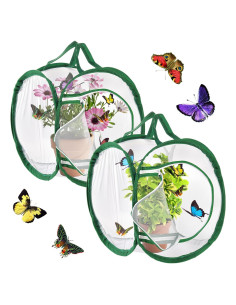 Jaulas para Insectos ZENFUN 2 Piezas 30x30x30 cm Plegables