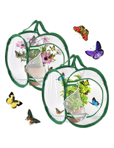 Jaulas para Insectos ZENFUN 2 Piezas 30x30x30 cm Plegables