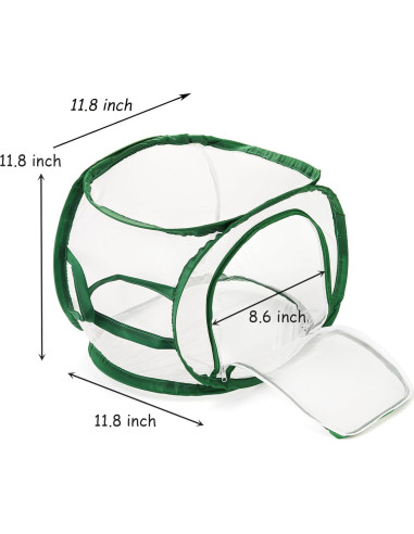 Jaulas para Insectos ZENFUN 2 Piezas 30x30x30 cm Plegables