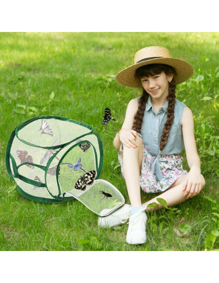 Jaulas para Insectos ZENFUN 2 Piezas 30x30x30 cm Plegables