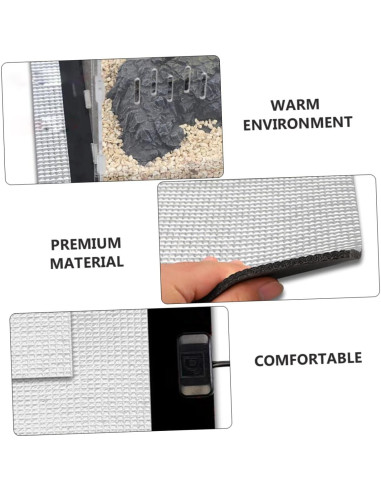 Almohadilla Térmica para Mascotas BESPORTBLE 43x29cm Plata