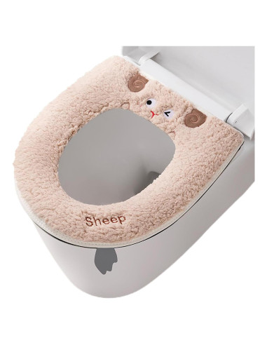 Funda de Asiento de Inodoro Calentada AzsVbvs Caqui Ovalada