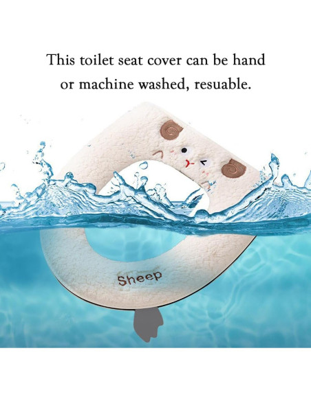 Funda de Asiento de Inodoro Calentada AzsVbvs Caqui Ovalada