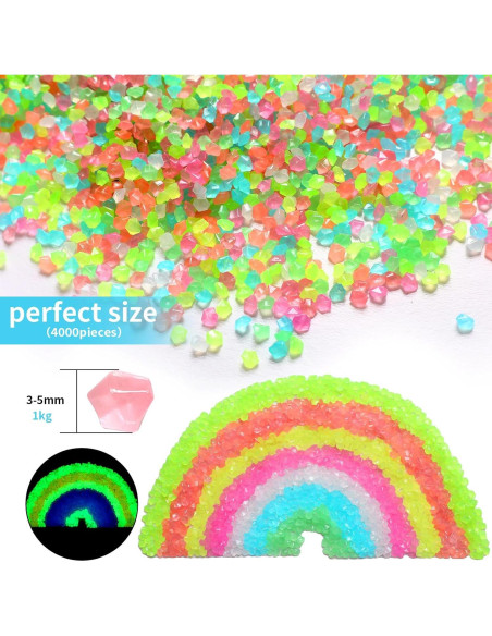 Rocas Brillantes en la Oscuridad Landical 40000 Piezas 1 kg