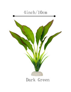 Planta Artificial Acuario Smoothedo-Pets 2pcs Verde 20cm 2