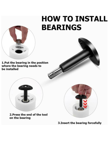 Herramienta de Skateboard Kata Skateboarding + Prensa de Rodamientos