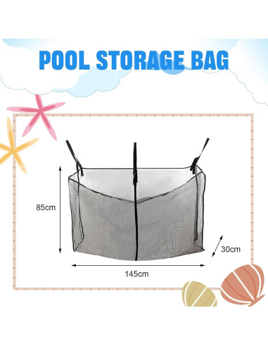 Bolsa de Almacenamiento de Flotadores MKYSZLT 145x85 cm Negra