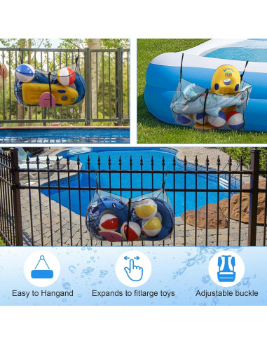 Bolsa de Almacenamiento de Flotadores MKYSZLT 145x85 cm Negra