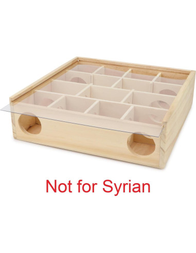 Laberinto de Madera para Hámster Hypeety 25x25x7 cm