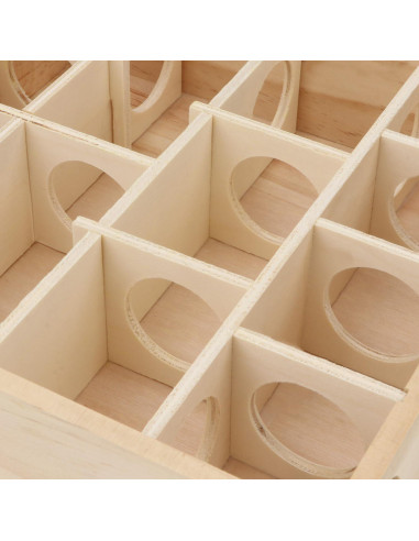 Laberinto de Madera para Hámster Hypeety 25x25x7 cm