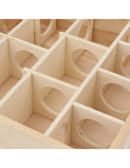 Laberinto de Madera para Hámster Hypeety 25x25x7 cm