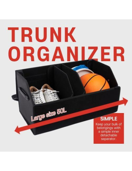 Organizador de Maletero OLG 50L Plegable Impermeable SUV