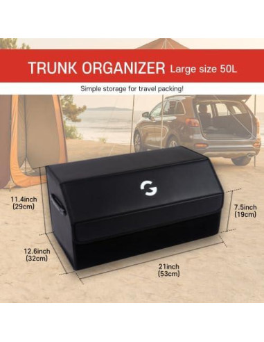 Organizador de Maletero OLG 50L Plegable Impermeable SUV