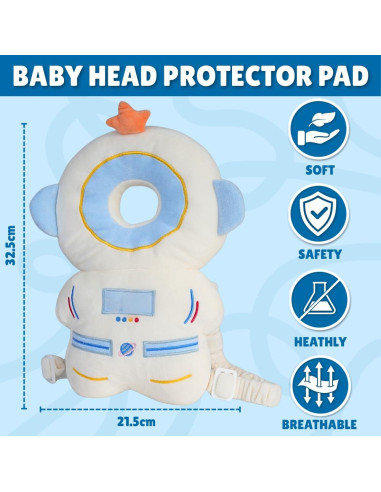 Mochila Protector de Cabeza Bebé Astronauta 0-3 Años