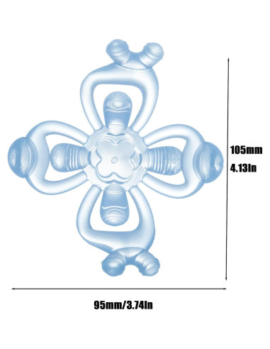 Mordedores de Silicona PandaEar para Bebés - 2 Pack Alivio Dentición