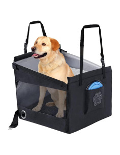 Asiento de Coche Portátil para Perros YUNPUHEHUI Negro 12.7x5.1cm