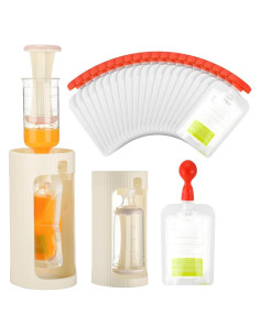 Estación de Squeeze para Comida de Bebés - 50 Bolsas Refill