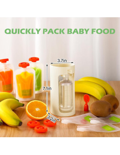 Estación de Squeeze para Comida de Bebés - 50 Bolsas Refill 2