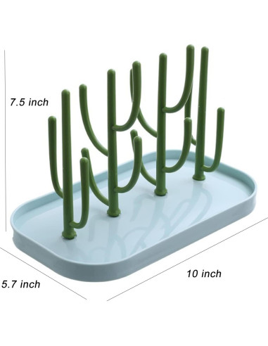 Escurridor de Biberones OULIGET con Bandeja Desmontable 25.4x14.5cm