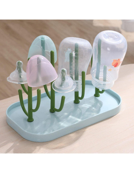 Escurridor de Biberones OULIGET con Bandeja Desmontable 25.4x14.5cm