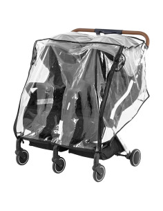 Cubierta Impermeable para Cochecito Doble Bebé PVC Universal