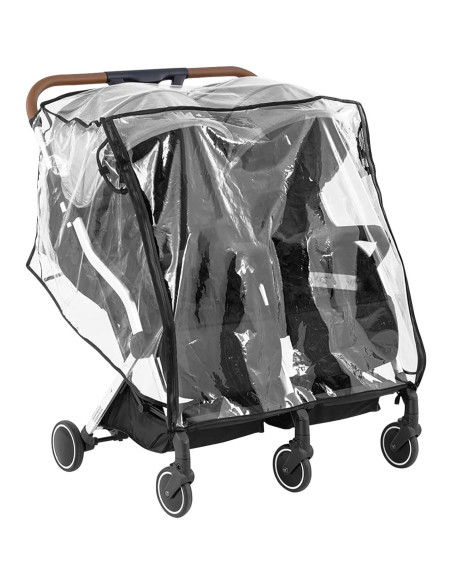 Cubierta Impermeable para Cochecito Doble Bebé PVC Universal Cubierta Impermeable para Cochecito Doble Bebé PVC Universal