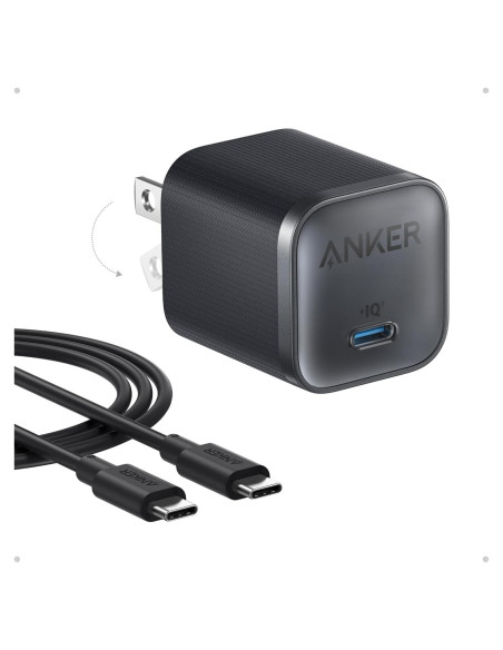 Cargador Anker Nano 45W USB-C Carga Rápida Compacto Negro