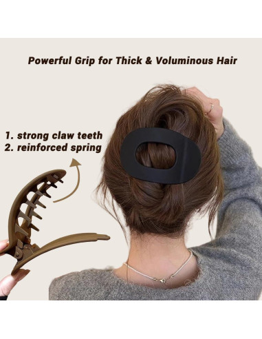 Pinzas para el cabello Duckbill Genérico - 6 piezas elegantes