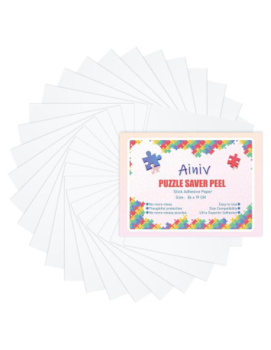 Hojas de Pegamento para Rompecabezas Ainiv 32PCS Transparentes