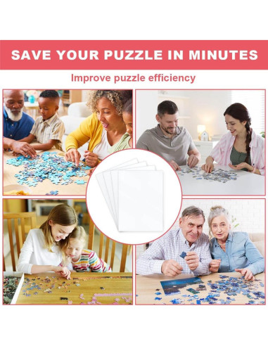 Hojas de Pegamento para Rompecabezas Ainiv 32PCS Transparentes