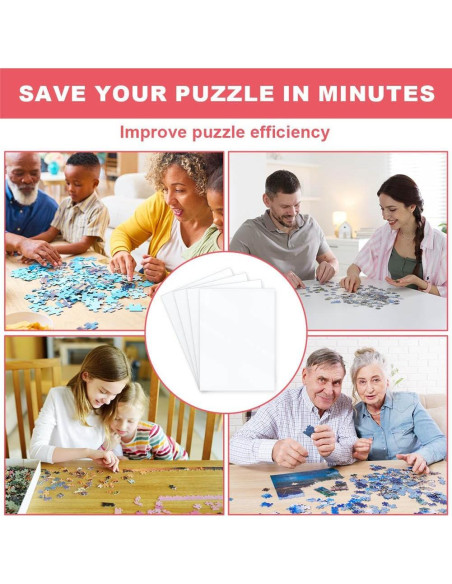Hojas de Pegamento para Rompecabezas Ainiv 32PCS Transparentes