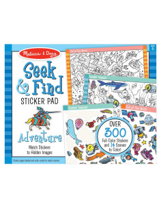Bloc de Pegatinas Buscar y Encontrar Melissa & Doug - Aventura