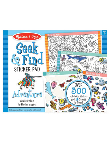 Bloc de Pegatinas Buscar y Encontrar Melissa & Doug - Aventura