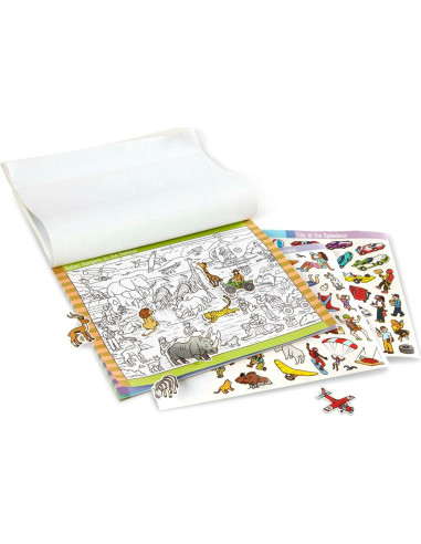 Bloc de Pegatinas Buscar y Encontrar Melissa & Doug - Aventura