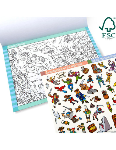 Bloc de Pegatinas Buscar y Encontrar Melissa & Doug - Aventura