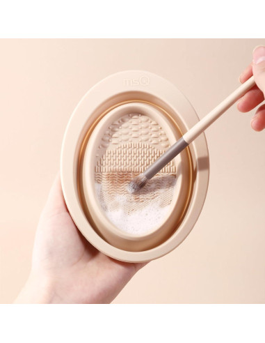 Cuenco Limpiador Plegable de Brochas MSQ - Silicona Premium