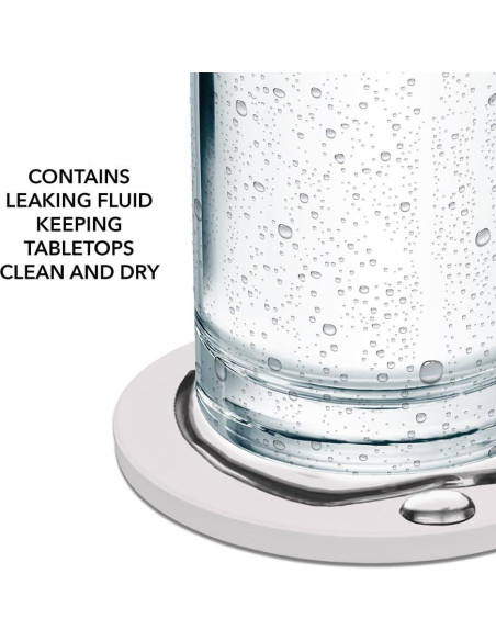 Set de 2 Posavasos Redondos Cerámica CatDog 9.9 cm