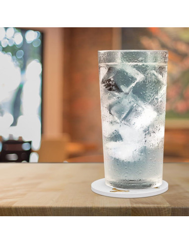 Set de 2 Posavasos Redondos Cerámica CatDog 9.9 cm