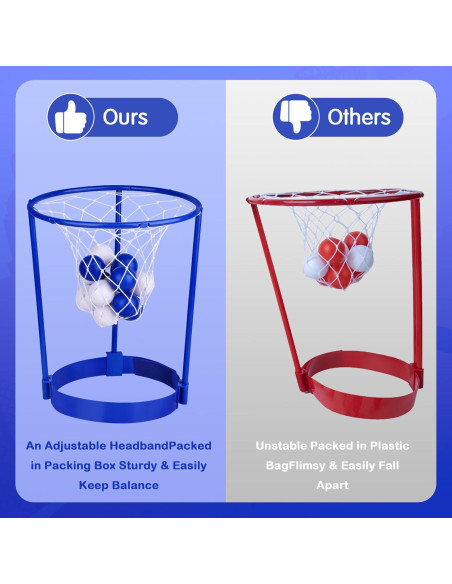 Juego de Fiesta de Baloncesto Hooqict con 3 Aros y 40 Pelotas