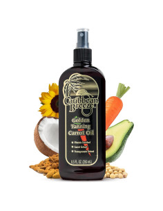 Aceite bronceador de zanahoria Caribbean Breeze 250 ml