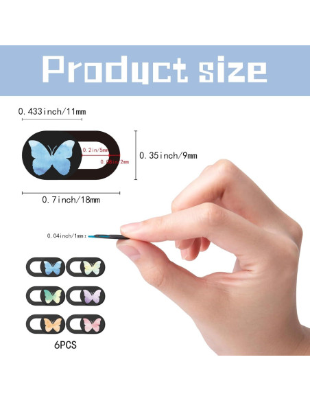 Cubierta de Cámara Deslizante PRESSINART Mariposa 6 Piezas