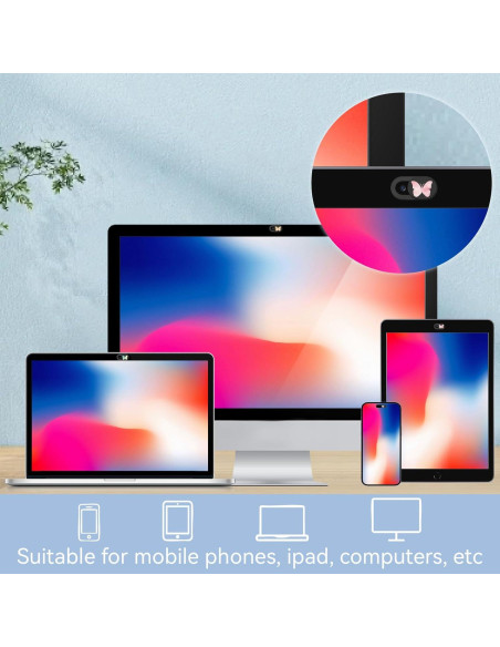 Cubierta de Cámara Deslizante PRESSINART Mariposa 6 Piezas