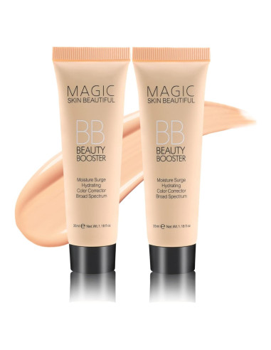 Crema BB Hidratante Boobeen 3 en 1, 5.1g x 2, Color Profundo