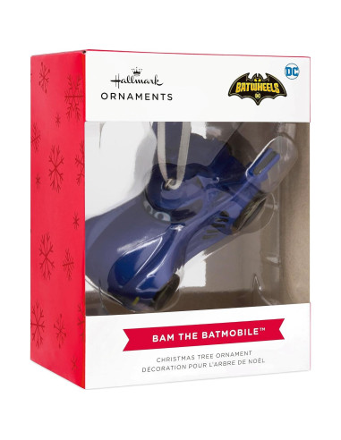Adorno Navideño Hallmark Batimóvil DC Batwheels 7.62x5.08 cm