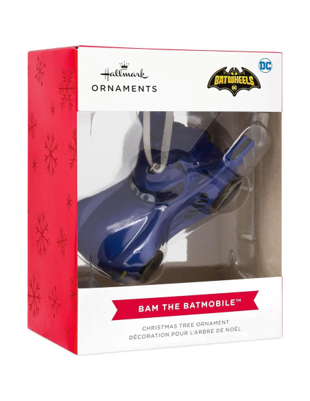 Adorno Navideño Hallmark Batimóvil DC Batwheels 7.62x5.08 cm