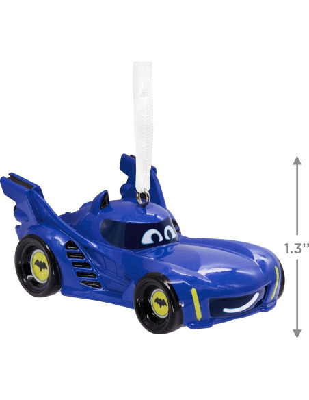 Adorno Navideño Hallmark Batimóvil DC Batwheels 7.62x5.08 cm