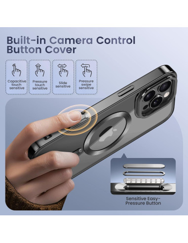 Funda Magnética GolbinBox para iPhone 16 Pro 6.3" Negra