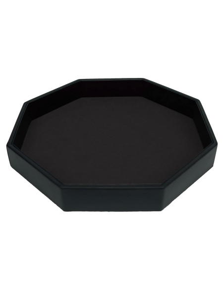 Bandeja para Dados Octagonal RNK Gaming 29.2 cm PU Cuero Negro Bandeja para Dados Octagonal RNK Gaming 29.2 cm PU Cuero Negro